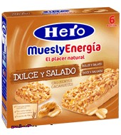 Barritas De Dulce Y Salado Crujientes Cacahuetes Hero Mueslyenergía Pack 6x25 G.