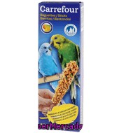 Barritas Periquitos Con Fruta Carrefour Pack 2x60 Gr.