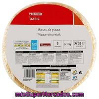 Bases De Pizza Eroski Basic, Pack 3x125 G