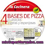 Bases De Pizza La Cocinera, Pack 4x130 G