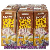 Batido Chocolate Sin Lactosa, Hacendado, Minibrick  6 X 200 Cc - 1200 Cc