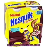 Batido Cremoso De Cacao Creamy Nesquik De Nestlé 4 Unidades De 90 Mililitros