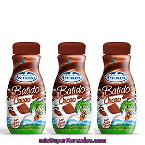 Batido De Cacao Central Lechera Asturiana Pack De 3x200 Ml.