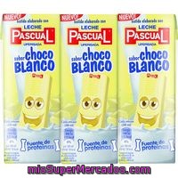 Batido De Chocolate Blanco Pascual 3 Unidades De 200 Mililitros