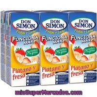 Batido De Fresa-plátano Don Simon, Pack 6x200 Ml