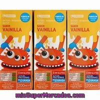 Batido De Vainilla Eroski, Pack 6x200 Ml