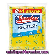 Bayeta Amarilla Multifacil 2+1 Spontex 3 Ud.