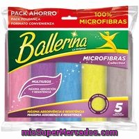 Bayeta Microfibras Collection Multiusos Ballerina, Pack 5 Unid.