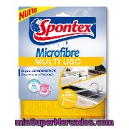 Bayeta Microfibras Multiuso Super Absorbente Con Esponja Spontex 1 Ud.