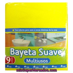 Bayeta Suave Multiusos Colores, Bosque Verde, Paquete 9 U