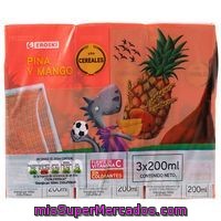 Bebida De Piña-cereales Eroski, Pack 3x20 Cl