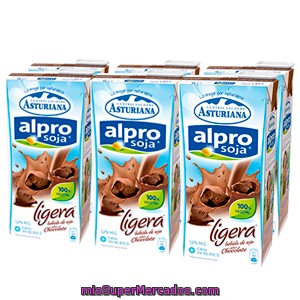 nudo televisor retirarse Bebida de soja sabor chocolate, ligero alpro 6 unidades de 1 litro, precio  actualizado en todos los supers