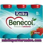 Benecol Para Beber De Fresa Kaiku, Pack 6x65 Ml