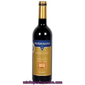 Berberana Carta De Oro Vino Tinto Reserva Do Rioja Botella 75 Cl
