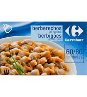 Berberechos Al Natural 60/80 Carrefour 58 G.
