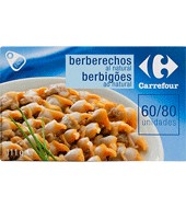 Berberechos Al Natural 60/80 Carrefour 58 G.