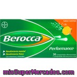 Berocca Performance Vitaminas Del Complejo B, Vitamina C Y Minerales Esenciales Bote 30 Comprimidos Efervescentes Sabor Naranja Para El Rendimiento Mental Y Físico