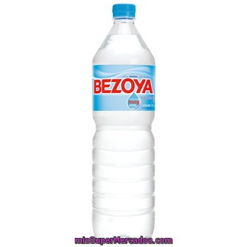 Agua bezoya pack de 6 botellas de 1,5 litros, precio actualizado en todos  los supers