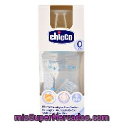 Biberón Azul Fisiológico Boca Ancha 150 Ml. Chicco 1 Ud.