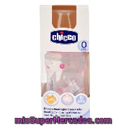 Biberón Rosa Fisiológico Boca Ancha 150 Ml. Chicco 1 Ud.