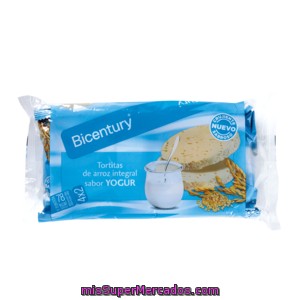 Bicentury Nackis Tortitas De Arroz Con Yogur 130 Gr