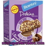 Bicentury Proteína Barritas Snack De Cereales Con Chocolate Con Leche Bajas En Calorías 4 Unidades Estuche 80 G