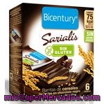Bicentury Sarialis Barritas De Cereales Bañadas En Chocolate Negro Sin Azúcares Añadidos 6u