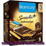 Bicentury Sarialis Barritas Multicereales Con Chocolate Negro 6 Unidades Estuche 78 G
