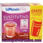 Bimanan Linea Batidos Sustitutivos De Una Comida Sabor Chocolate Con Leche 5 Unidades Caja 150 G