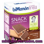 Bimanan Linea Snack Wafer De Chocolate Y Avellanas Para Picar Entre Horas 4 Unidades Caja 80 G