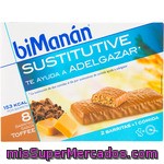 Bimanan Sustitutive Barritas Sabor Toffee Caja 8 Unidades