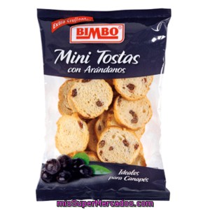 Bimbo Mini Tostas Con Arándanos Bolsa 100 Gr