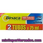 Binaca Pasta De Dientes Triple Protección Pack 2 Tubo 75 Ml