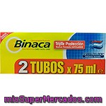 Binaca Pasta Dentífrica Triple Protección Pack 2 Tubo 75 Ml