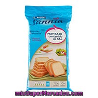 Biscote Sin Sal Eroski Sannia, Paquete 750 G