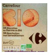 Biscotes Normales Carrefour Bio 300 G.