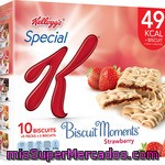 Biscuit Moments: Galleta Con Relleno Sabor A Fresa Con Cobertura Sabor A Vainilla Special K - Kellogg's Pack De 5x25 G.