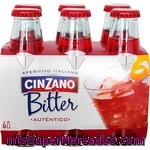 Bitter Con Soda Cinzano, Pack 6x10 Cl