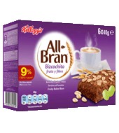 Bizcochito De Fruta Y Fibra All Bran - Kellogg's 6x40 G.