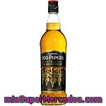 Blended Whisky Escocés 100 Pipers Botella De 70 Centilitros
