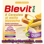 Blevit Plus Duplo Papilla Instantánea De 8 Cereales Al Estilo Bizcocho Desde Los 5 Meses Caja 600 G