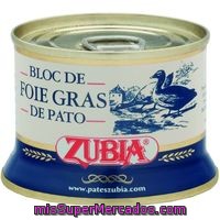 Bloc De Foie De Pato Zubia, Lata 130 G