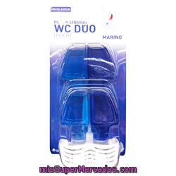 Block Liquido Wc  Completo + Un Recambio Aroma Marino, Relevi, Pack 2 X 55 Cc - 110 Cc + Un Soporte