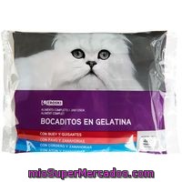 Bocaditos En Gelatina Pouches Eroski, Pack 4x85 G