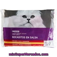 Bocaditos En Salsa Pouches Eroski, Pack 4x85 G