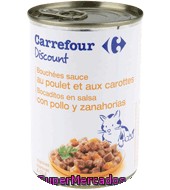 Bocaditos Para Gatos De Pollo Carrefour Discount 400 Gr.