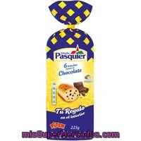 Bollo Con Pepitas De Chocolate Pitch Pasquier, 6 U Paq 225 G