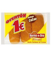 Bollo Relleno De Cacao Horno De Oro 3 Ud.