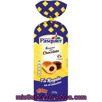 Bollo Relleno De Chocolate Pitch Pasquier, 6 Unid., Paq 250 G