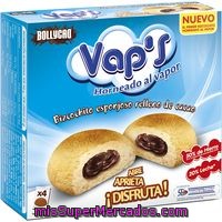 Bollycao Blanco Vap`s, 4 Unid., Caja 160 G